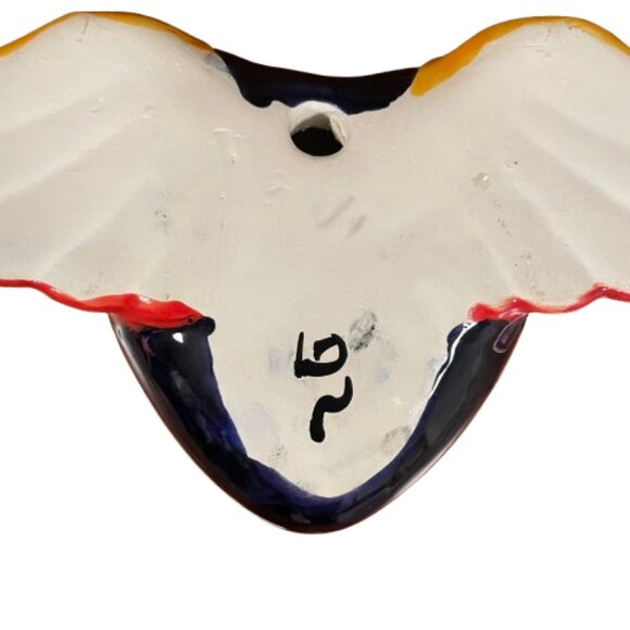 NWT Talavera Ceramic Clay Flying Heart With Wings Colorful Hand Crafted Mexico - Picture 4 of 16